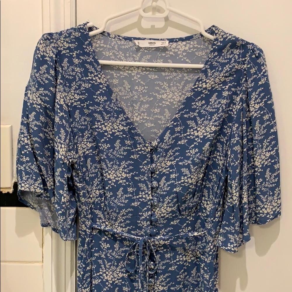 Mango floral midi dress